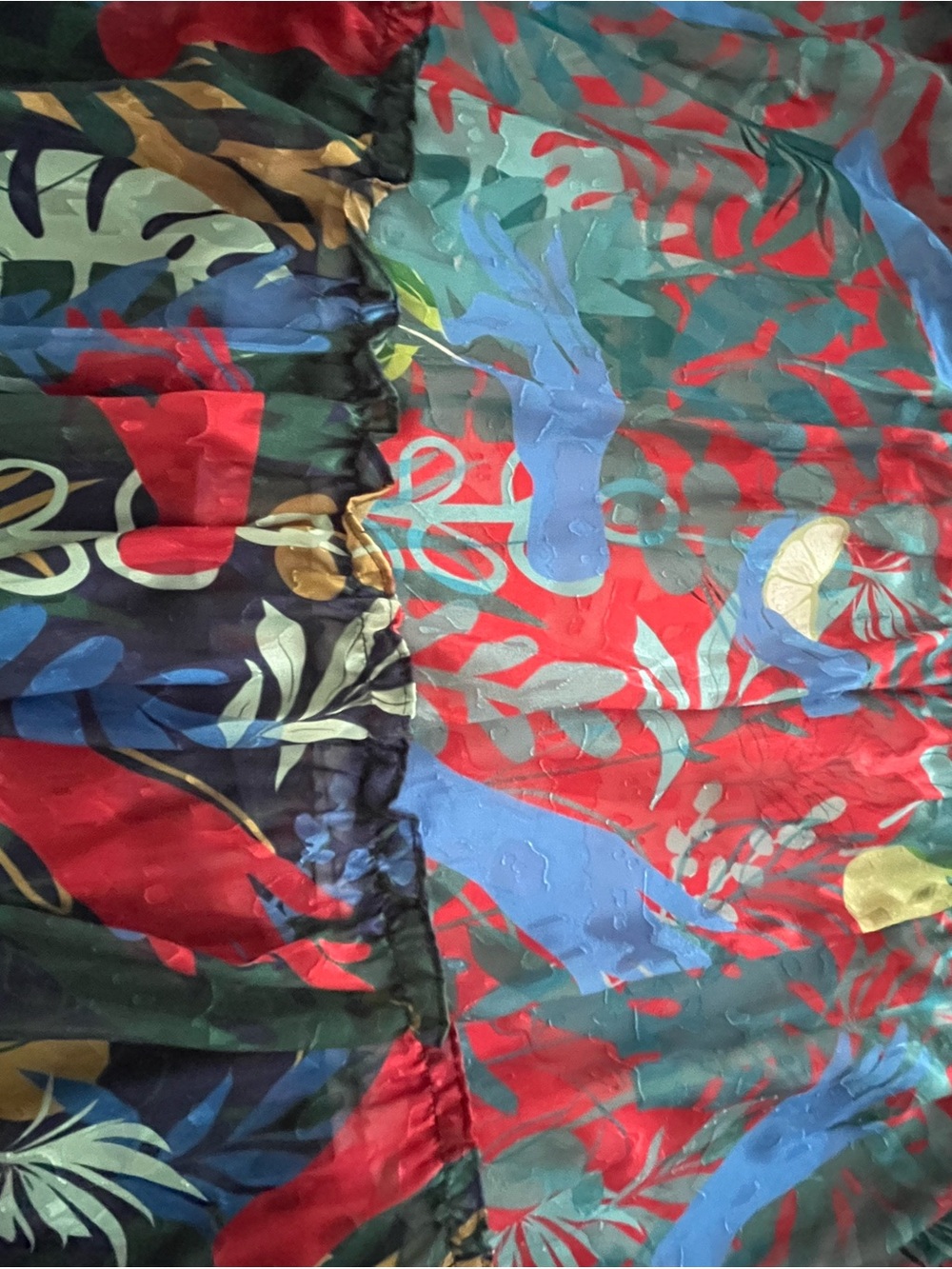 Anthropologie Hutch Boho Tropical Floral Tiered Maxi Skirt | Size 3X - Picture 7 of 11